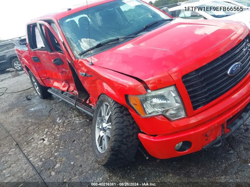 2014 Ford F-150 Stx VIN: 1FTFW1EF9EFB66565 Lot: 40216381