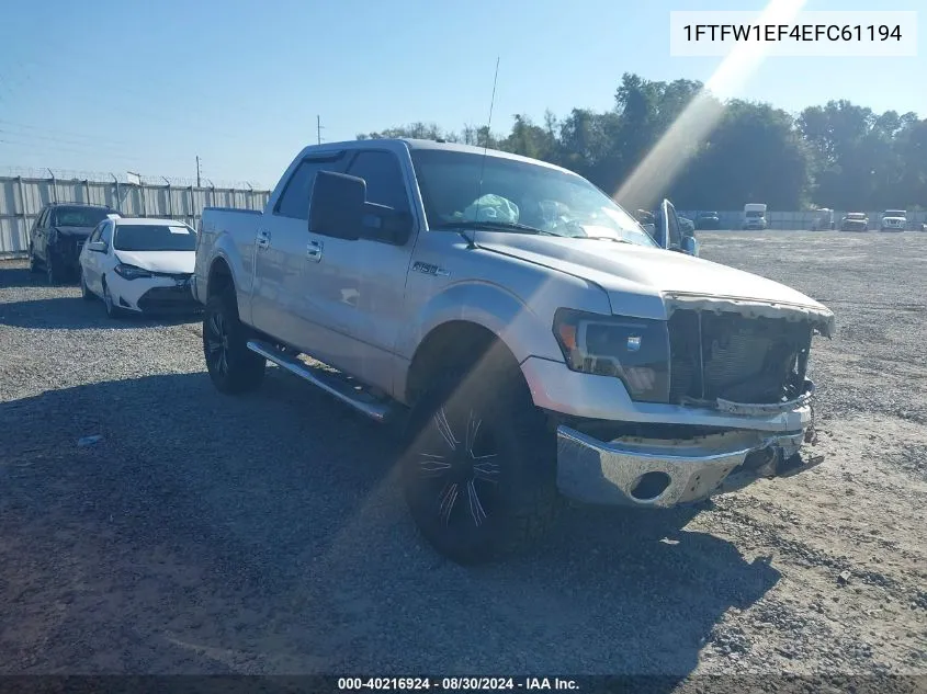 1FTFW1EF4EFC61194 2014 Ford F-150 Xlt