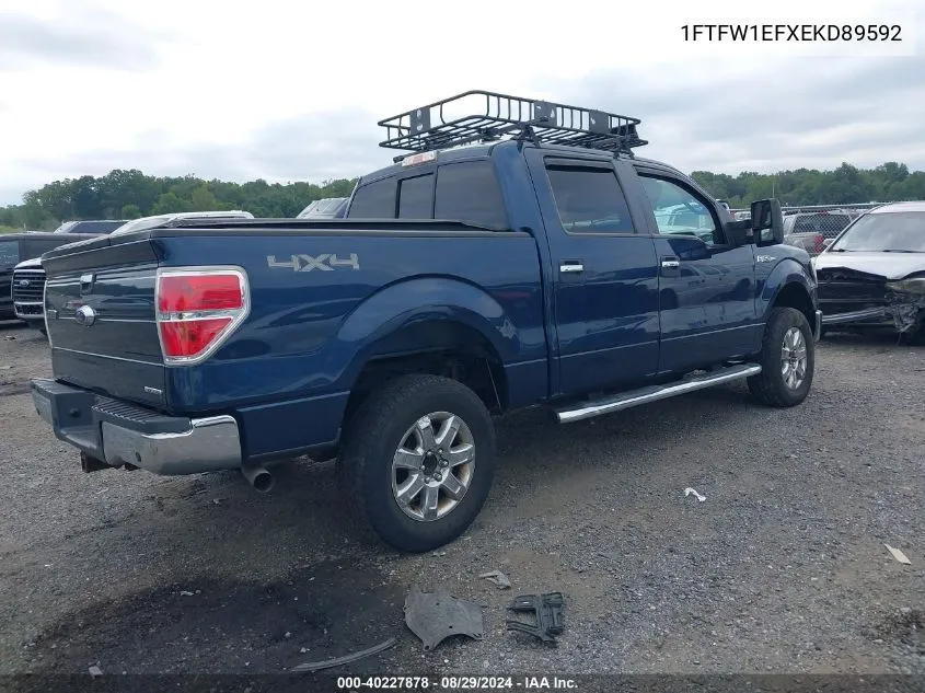 1FTFW1EFXEKD89592 2014 Ford F-150 Xlt