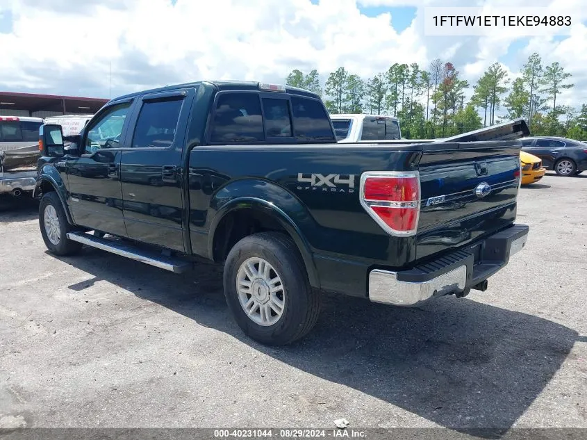 2014 Ford F-150 Lariat VIN: 1FTFW1ET1EKE94883 Lot: 40231044