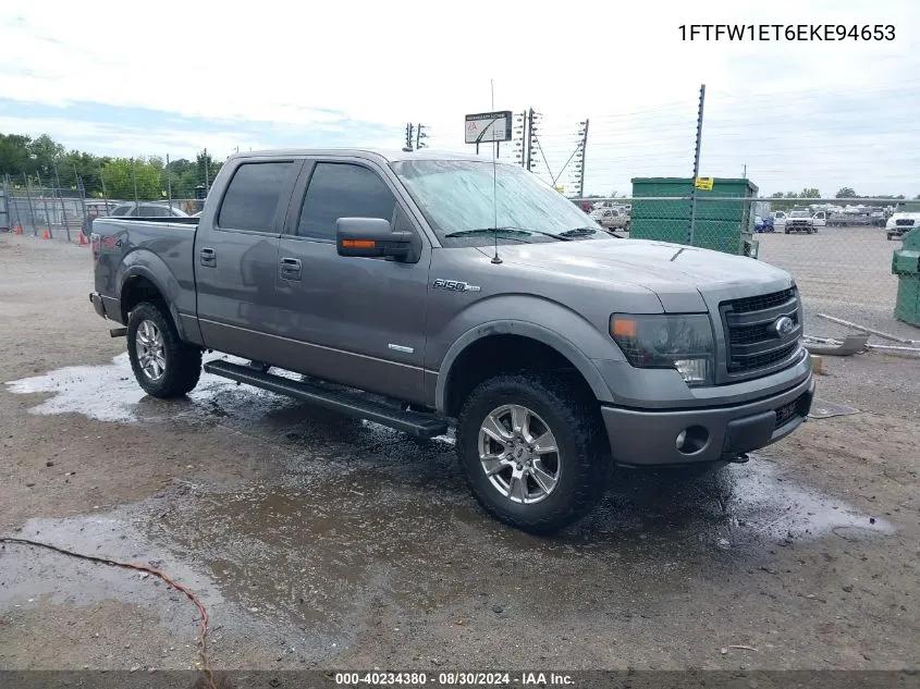 2014 Ford F-150 Fx4 VIN: 1FTFW1ET6EKE94653 Lot: 40234380