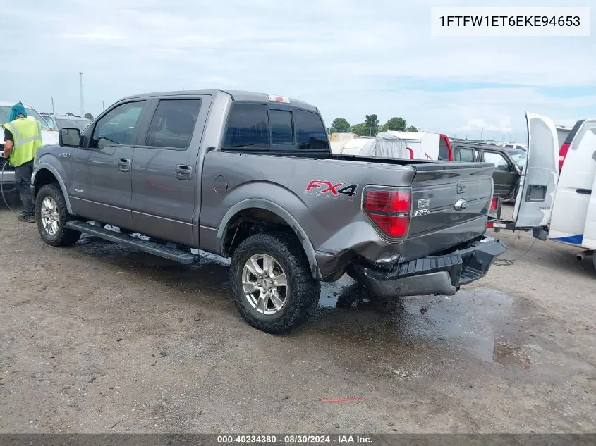 2014 Ford F-150 Fx4 VIN: 1FTFW1ET6EKE94653 Lot: 40234380