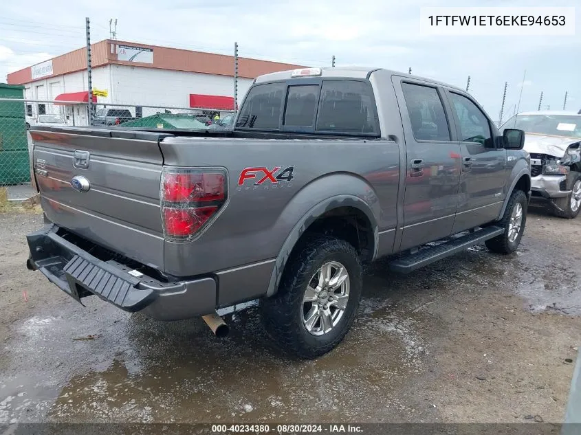 2014 Ford F-150 Fx4 VIN: 1FTFW1ET6EKE94653 Lot: 40234380