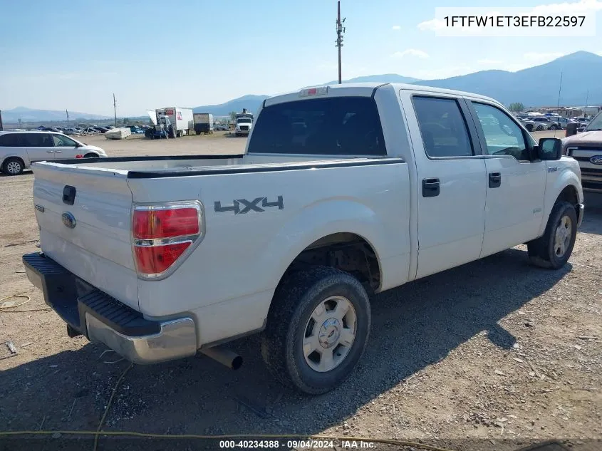 2014 Ford F-150 Xlt VIN: 1FTFW1ET3EFB22597 Lot: 40234388