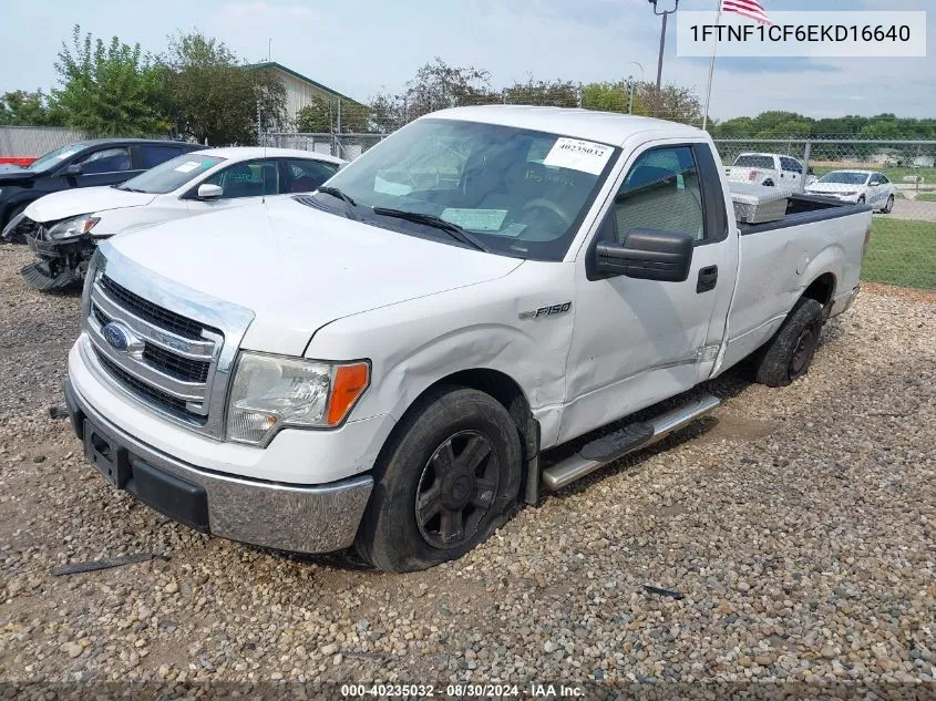 2014 Ford F-150 Xl VIN: 1FTNF1CF6EKD16640 Lot: 40235032