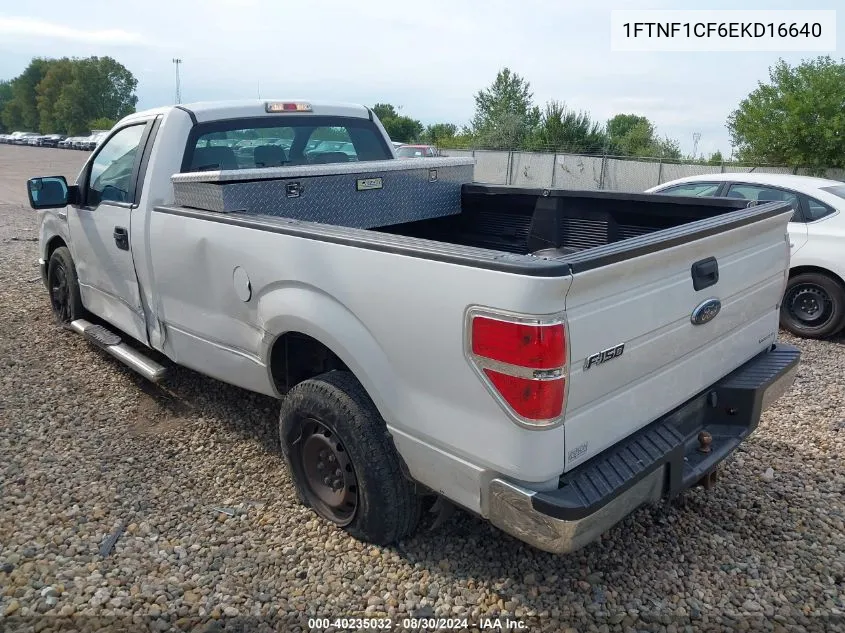 1FTNF1CF6EKD16640 2014 Ford F-150 Xl