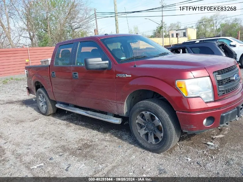 2014 Ford F-150 Stx VIN: 1FTFW1EF0EKE83268 Lot: 40251044