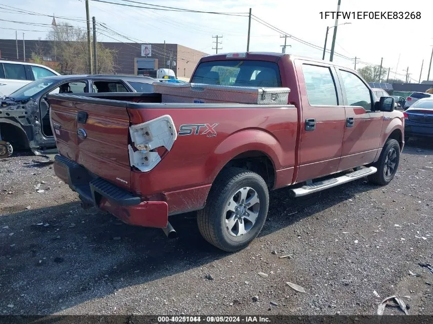 2014 Ford F-150 Stx VIN: 1FTFW1EF0EKE83268 Lot: 40251044