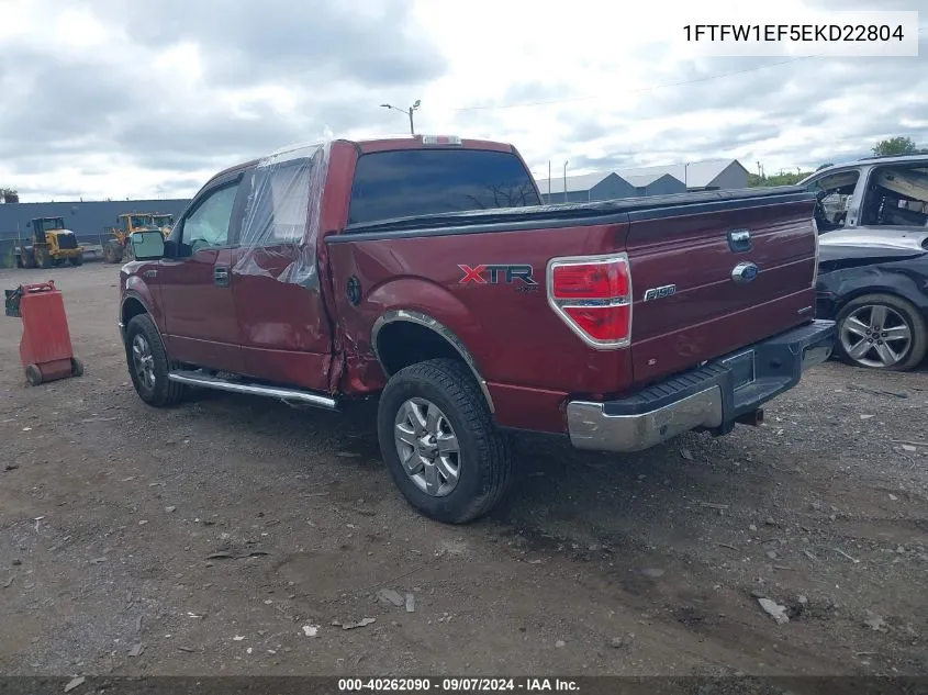 1FTFW1EF5EKD22804 2014 Ford F150 Supercrew