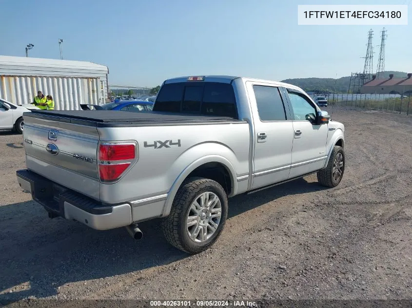 1FTFW1ET4EFC34180 2014 Ford F-150 Platinum