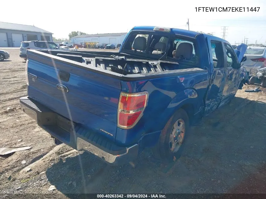 1FTEW1CM7EKE11447 2014 Ford F-150 Xlt