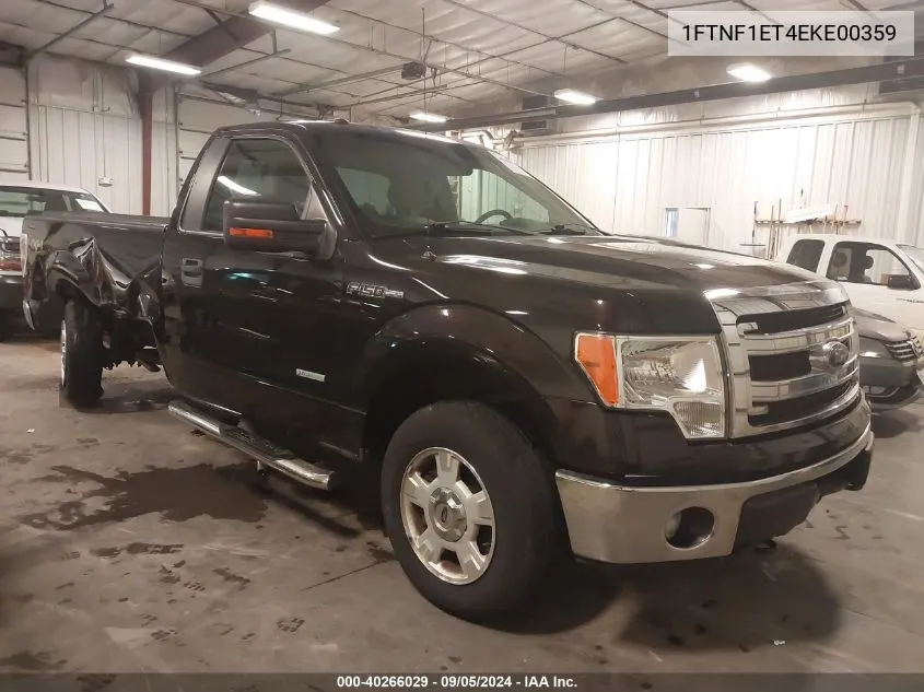 2014 Ford F-150 Xlt VIN: 1FTNF1ET4EKE00359 Lot: 40266029