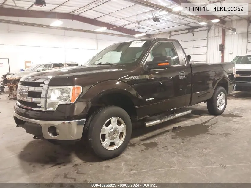 2014 Ford F-150 Xlt VIN: 1FTNF1ET4EKE00359 Lot: 40266029