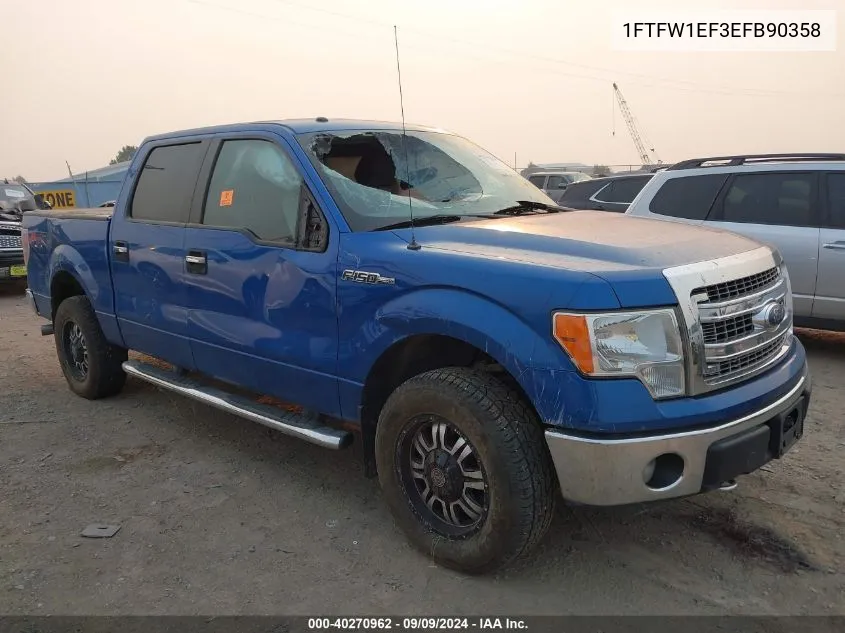 2014 Ford F-150 Xlt VIN: 1FTFW1EF3EFB90358 Lot: 40270962