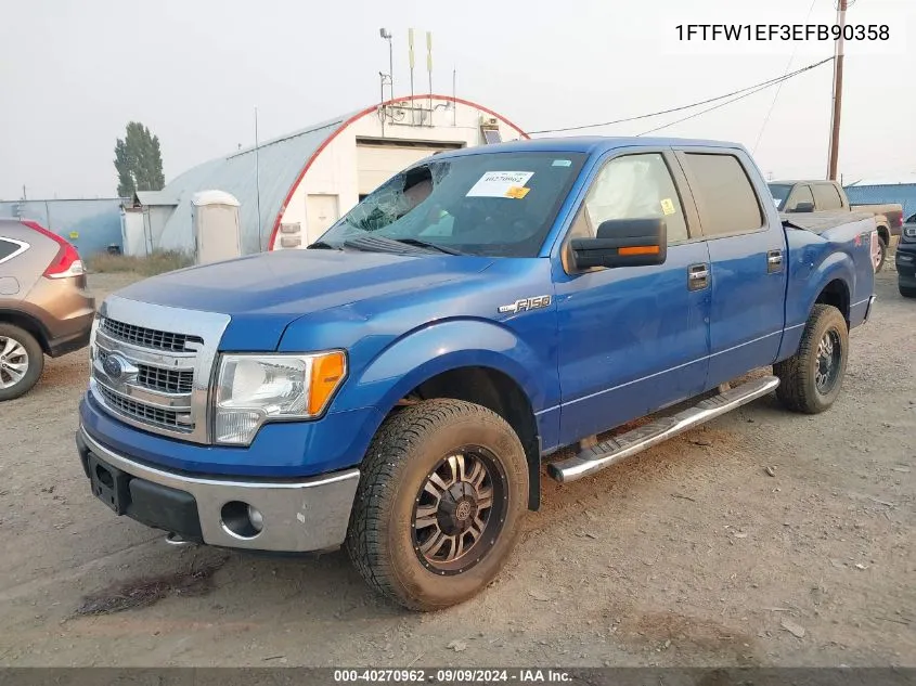 1FTFW1EF3EFB90358 2014 Ford F-150 Xlt