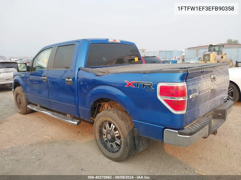 1FTFW1EF3EFB90358 2014 Ford F-150 Xlt