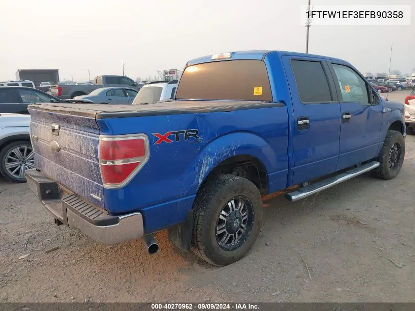 1FTFW1EF3EFB90358 2014 Ford F-150 Xlt