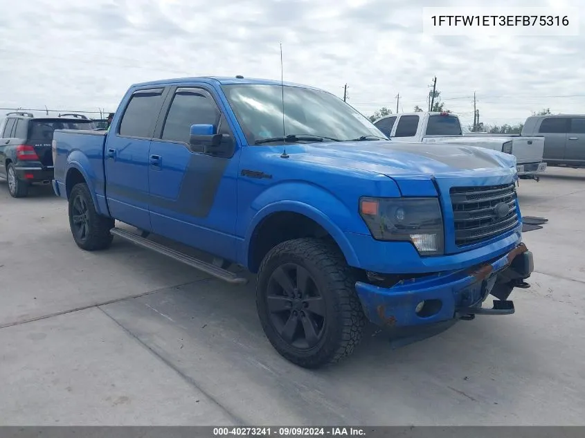 1FTFW1ET3EFB75316 2014 Ford F-150 Fx4