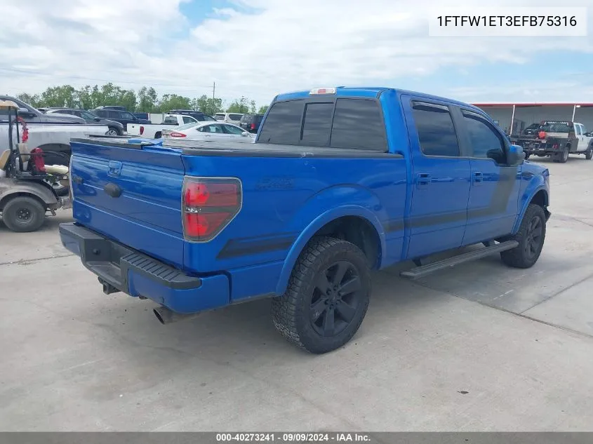 1FTFW1ET3EFB75316 2014 Ford F-150 Fx4