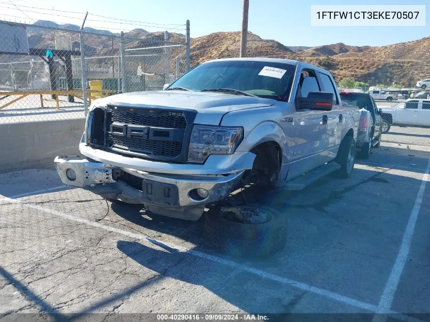 1FTFW1CT3EKE70507 2014 Ford F-150 Xlt