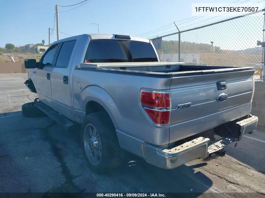 1FTFW1CT3EKE70507 2014 Ford F-150 Xlt