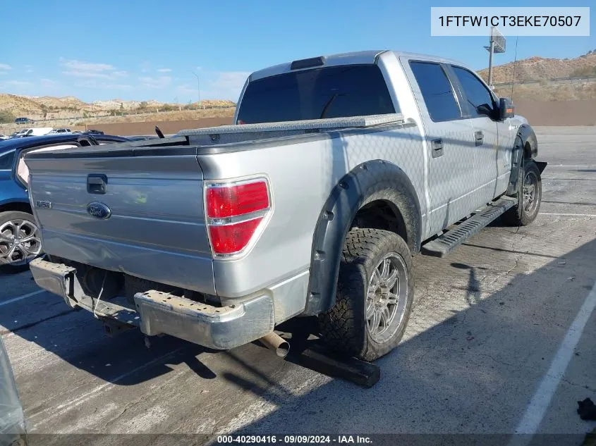 1FTFW1CT3EKE70507 2014 Ford F-150 Xlt