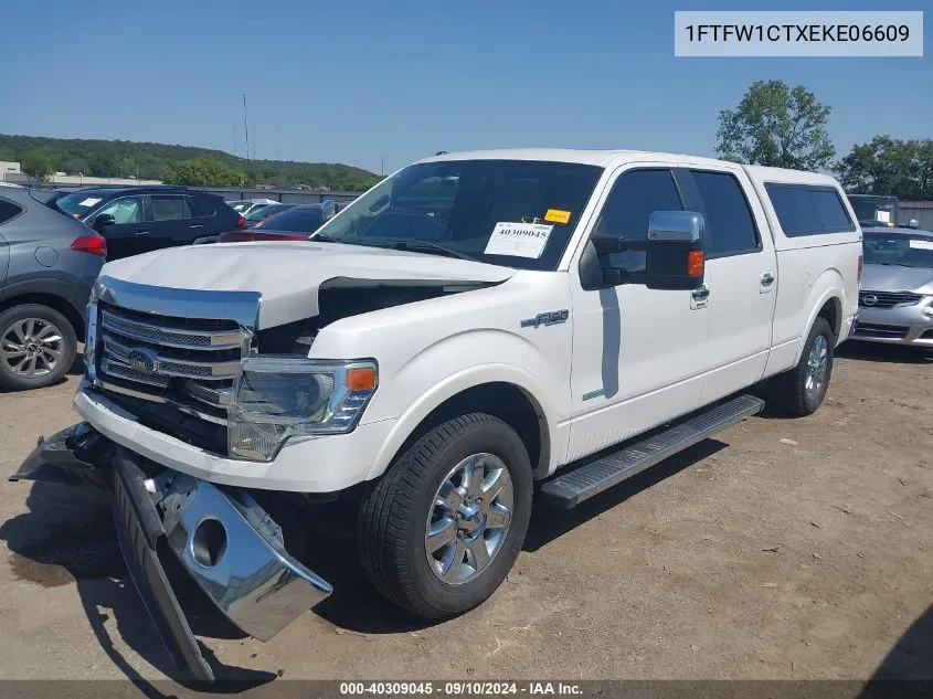 1FTFW1CTXEKE06609 2014 Ford F-150 Lariat