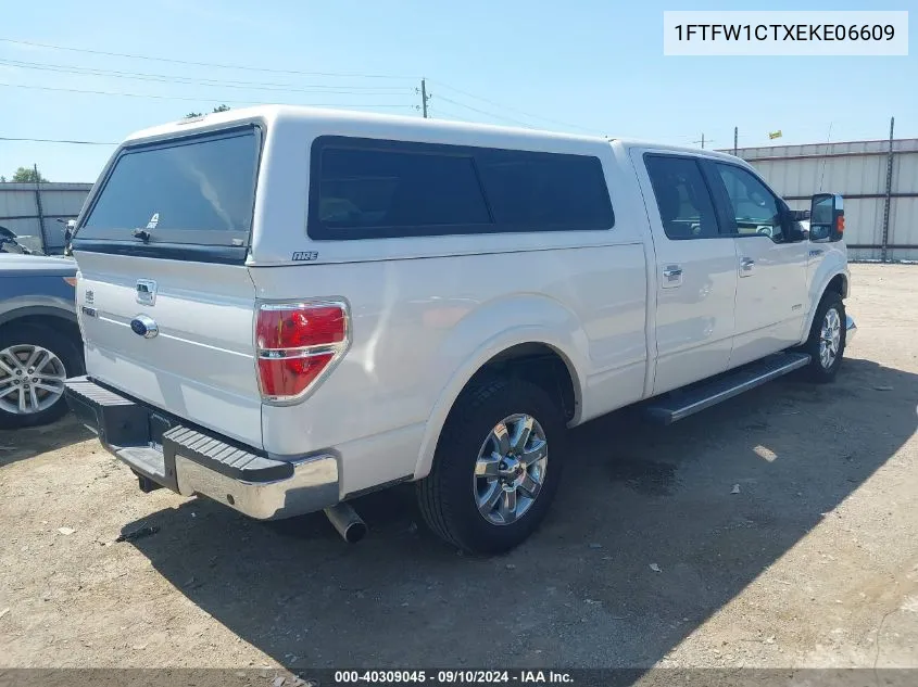 1FTFW1CTXEKE06609 2014 Ford F-150 Lariat