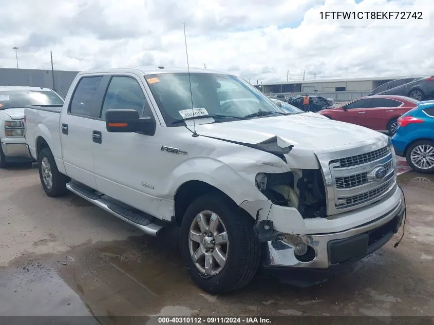 1FTFW1CT8EKF72742 2014 Ford F-150 Xlt