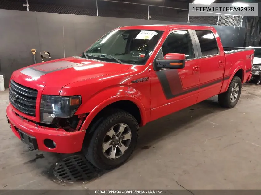 1FTFW1ET6EFA92978 2014 Ford F-150 Fx4