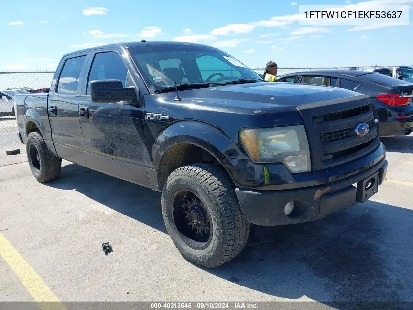 1FTFW1CF1EKF53637 2014 Ford F-150 Xlt