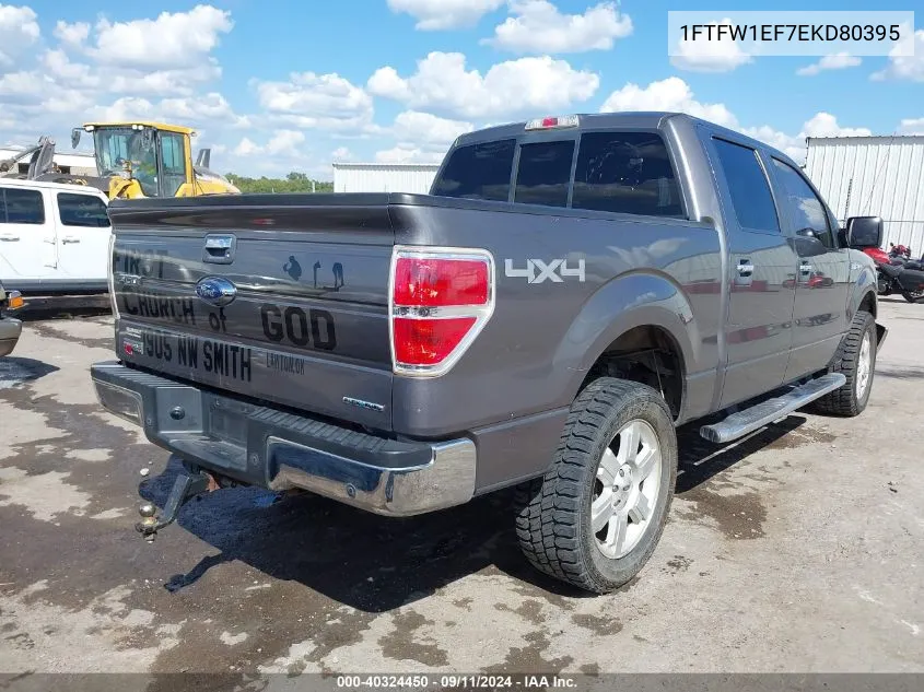 1FTFW1EF7EKD80395 2014 Ford F-150 Xlt