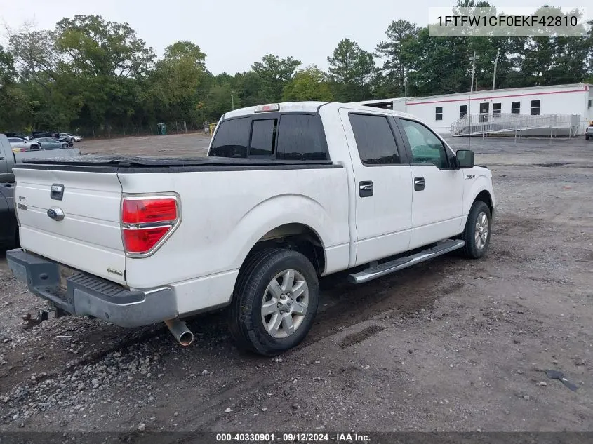 2014 Ford F-150 Xlt VIN: 1FTFW1CF0EKF42810 Lot: 40330901