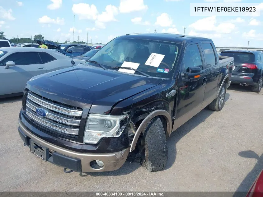 1FTFW1EF0EKE18923 2014 Ford F-150 King Ranch