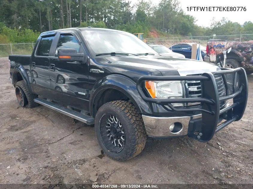 1FTFW1ET7EKE80776 2014 Ford F-150 Lariat