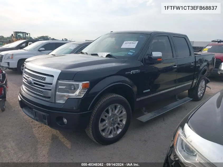 1FTFW1CT3EFB68837 2014 Ford F-150 Platinum