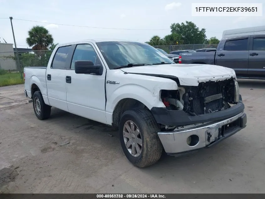 1FTFW1CF2EKF39651 2014 Ford F-150 Xl