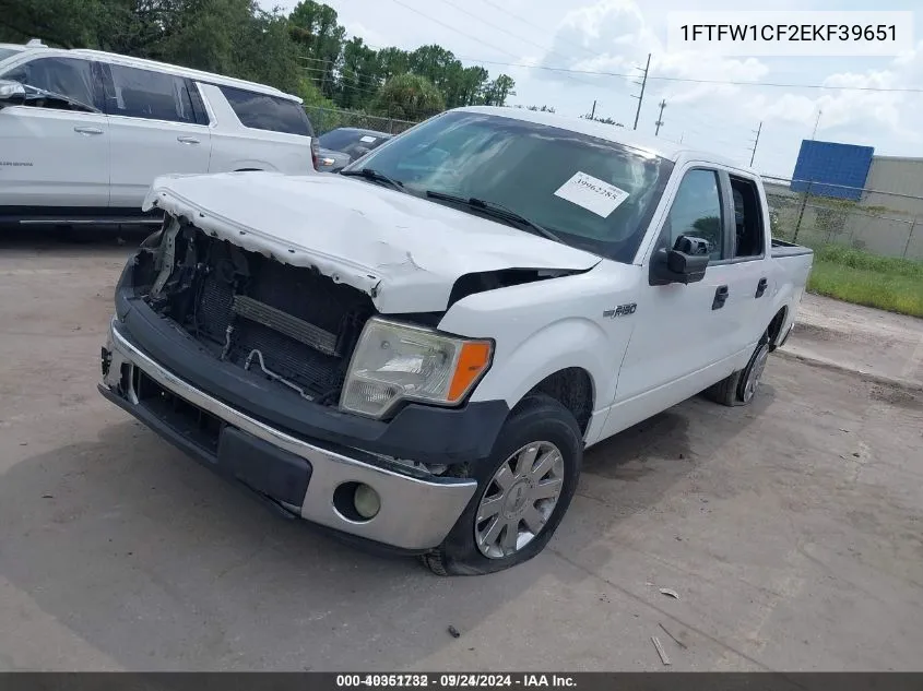 1FTFW1CF2EKF39651 2014 Ford F-150 Xl