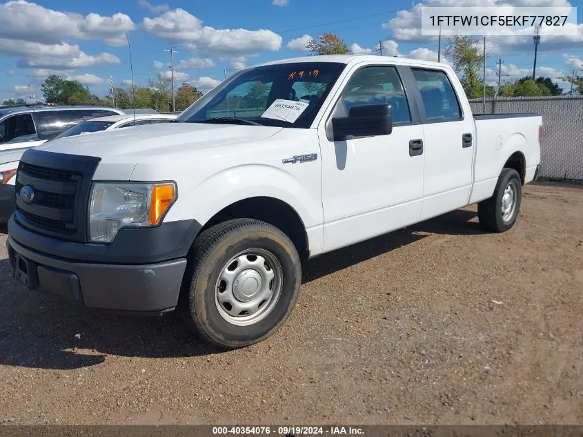 2014 Ford F-150 Xl VIN: 1FTFW1CF5EKF77827 Lot: 40354076