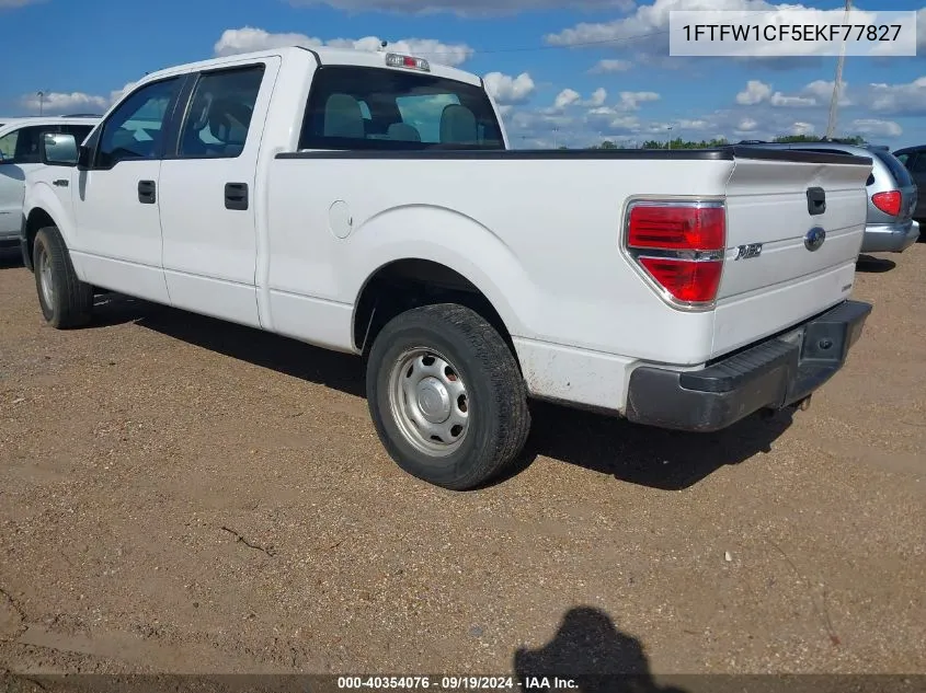 2014 Ford F-150 Xl VIN: 1FTFW1CF5EKF77827 Lot: 40354076