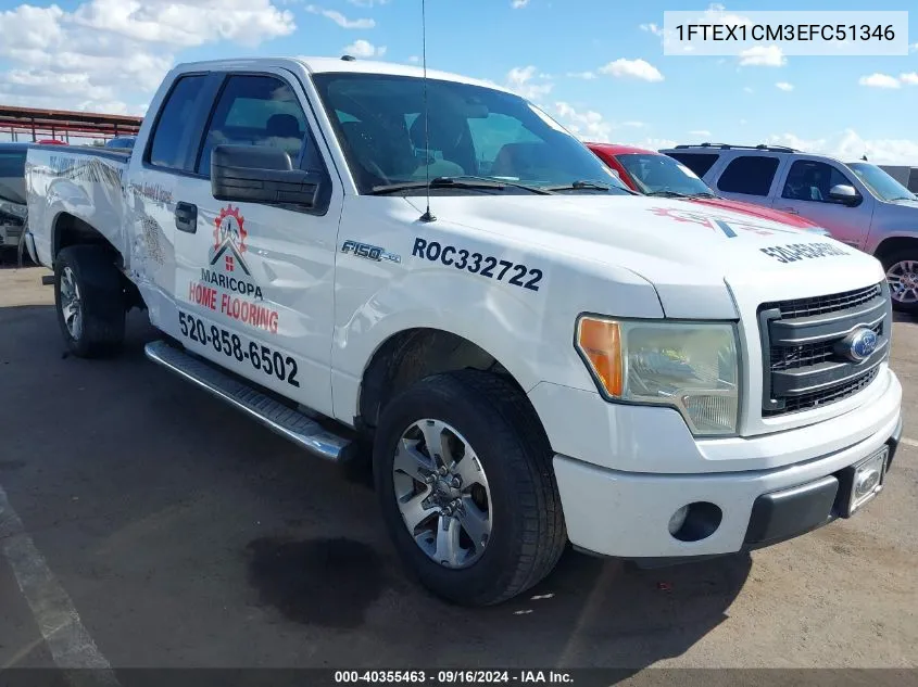 2014 Ford F-150 Stx VIN: 1FTEX1CM3EFC51346 Lot: 40355463