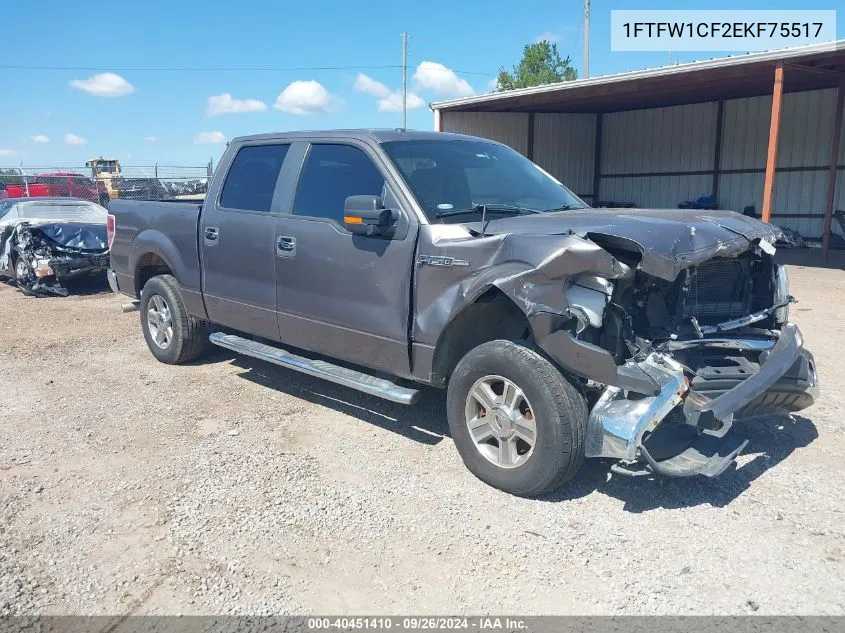 2014 Ford F-150 Xlt VIN: 1FTFW1CF2EKF75517 Lot: 40534480