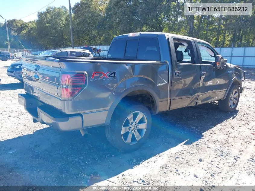 2014 Ford F-150 Fx4 VIN: 1FTFW1E65EFB86232 Lot: 40556985