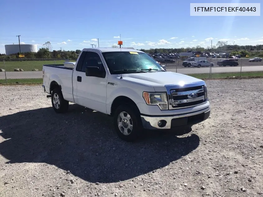 2014 Ford F-150 Xlt VIN: 1FTMF1CF1EKF40443 Lot: 40558520