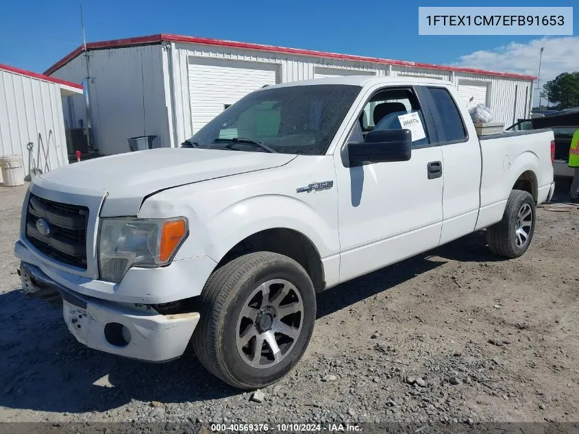 2014 Ford F-150 Stx VIN: 1FTEX1CM7EFB91653 Lot: 40569376