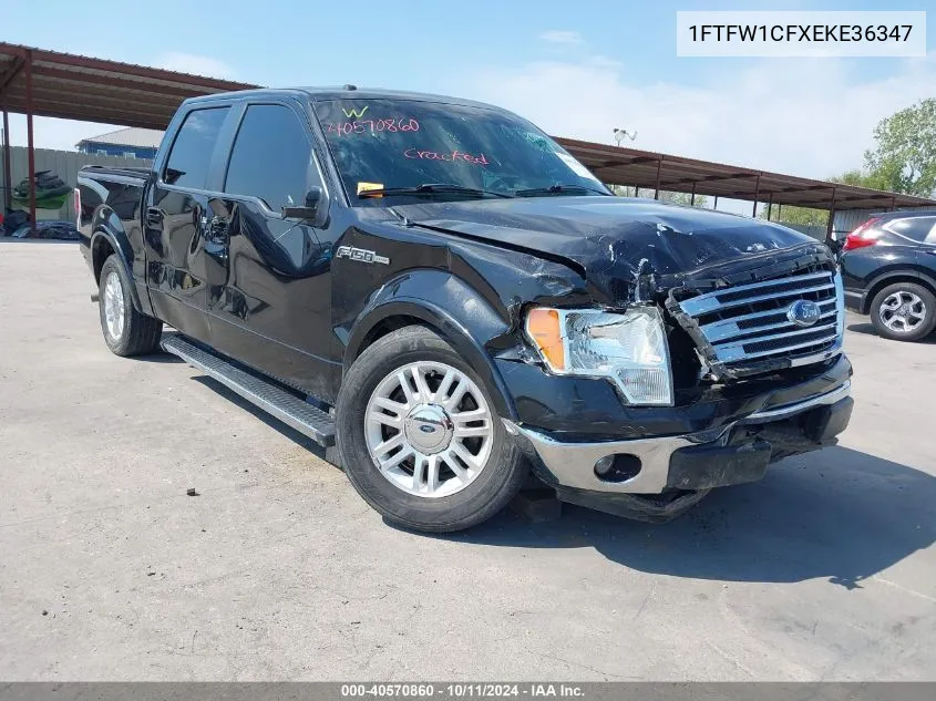 1FTFW1CFXEKE36347 2014 Ford F-150 Lariat