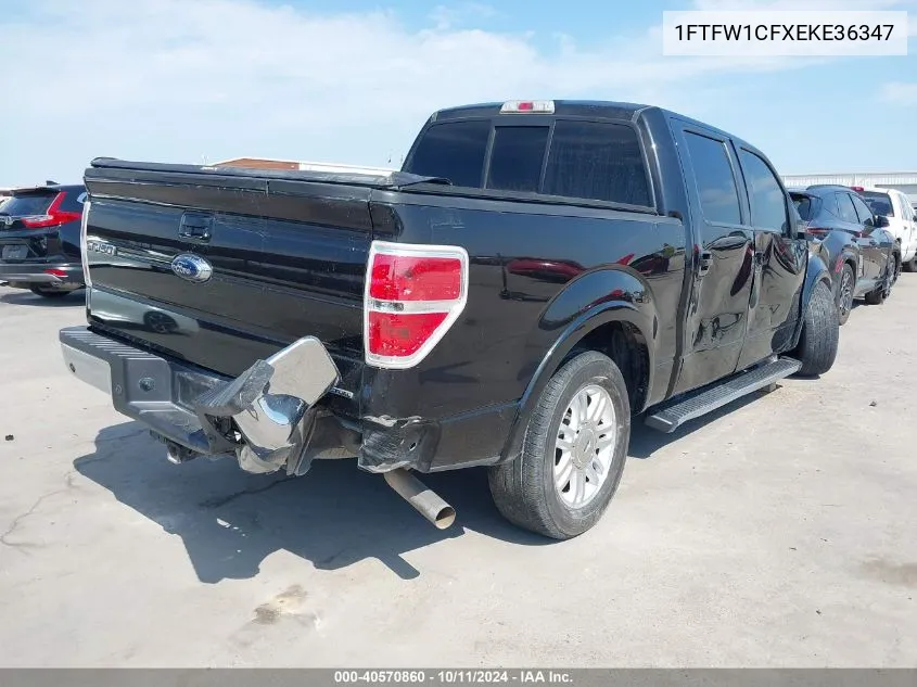 1FTFW1CFXEKE36347 2014 Ford F-150 Lariat