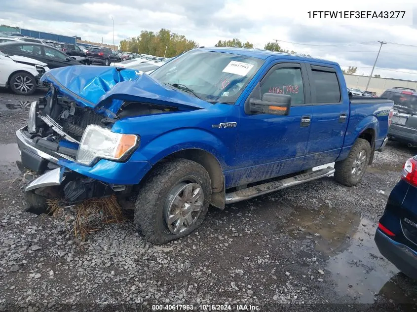 2014 Ford F-150 Xlt VIN: 1FTFW1EF3EFA43277 Lot: 40617963