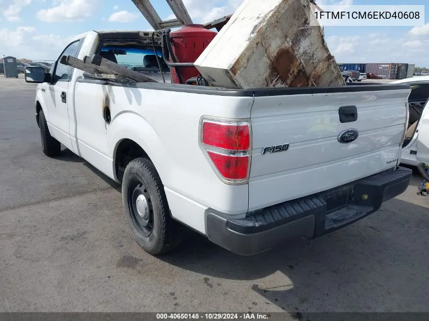 2014 Ford F-150 Xl VIN: 1FTMF1CM6EKD40608 Lot: 40650148