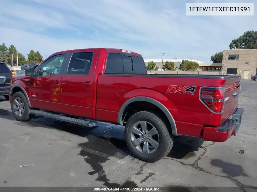 2014 Ford F-150 Fx4 VIN: 1FTFW1ETXEFD11991 Lot: 40764684